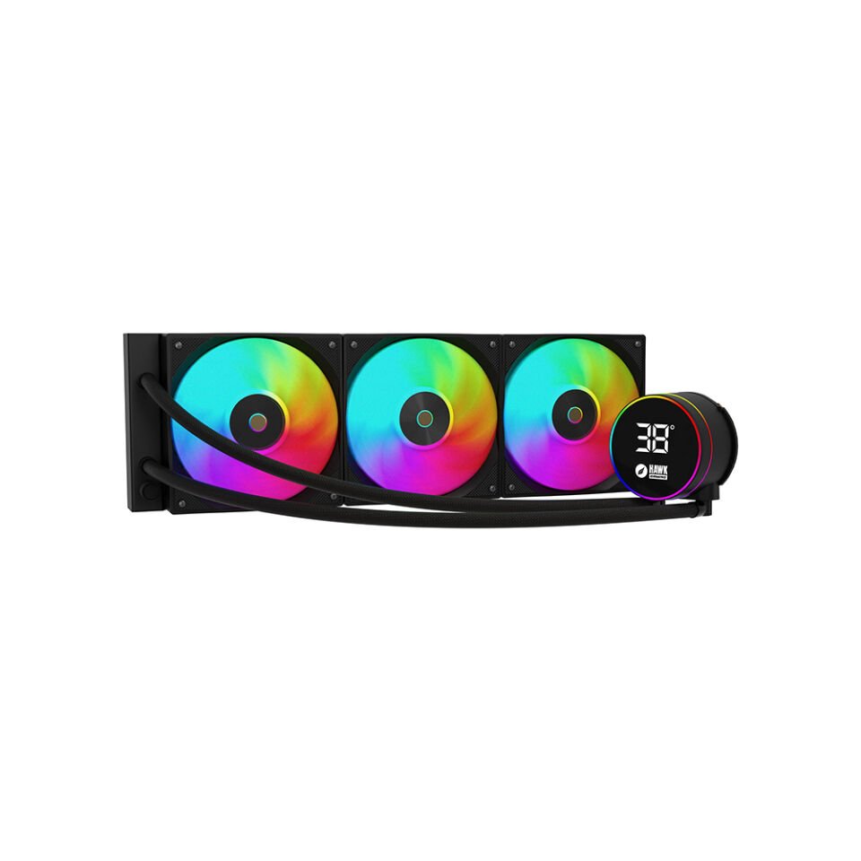 HAWK HL360 GAMING HL360 FROSTBITE 360MM LED ARGB AM5 VE LGA1700 UYUMLU SİYAH SIVI SOĞUTUCU