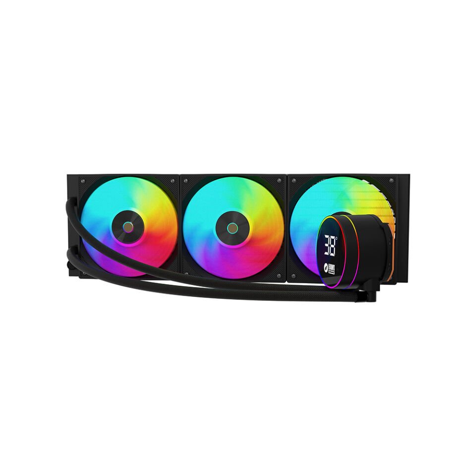 HAWK HL360 GAMING HL360 FROSTBITE 360MM LED ARGB AM5 VE LGA1700 UYUMLU SİYAH SIVI SOĞUTUCU