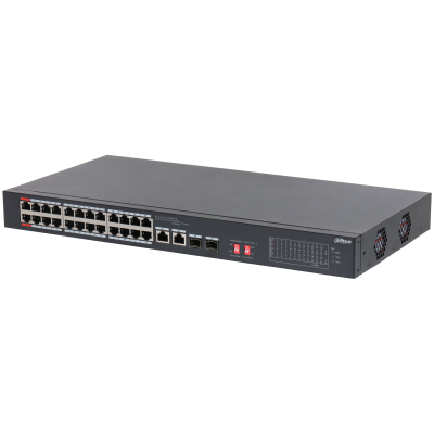 DAHUA 24port PoE 240w 2-SFP 2-Uplink 10/100 Yönetilemez Switch S3226-24ET-240