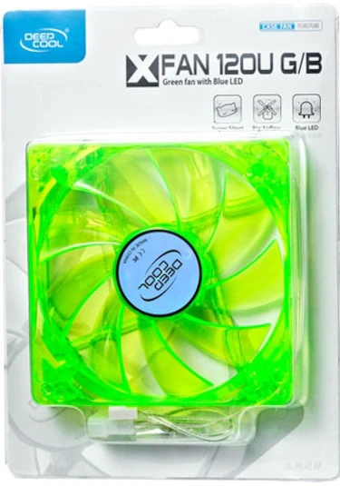 DEEPCOOL XFAN 120G/B 12cm Ledli Kasa Fanı Yeşil