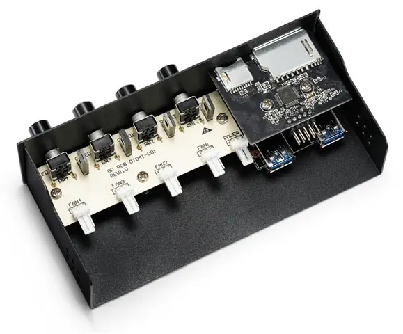 DEEPCOOL Rock Master v3.0 Ön Panel 5.25'' Kart Okuyuculu Analog Fan Kontrolcü