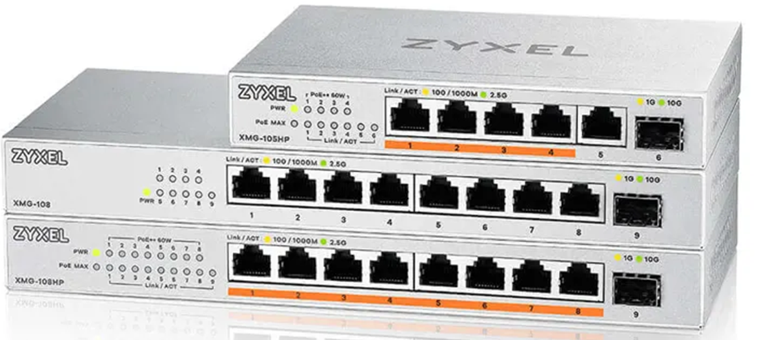 Zyxel XMG-108HP 8 Port 2.5G PoE+10G Uplınk