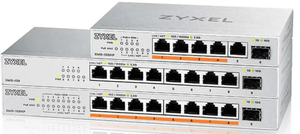 Zyxel XMG-108HP 8 Port 2.5G PoE+10G Uplınk