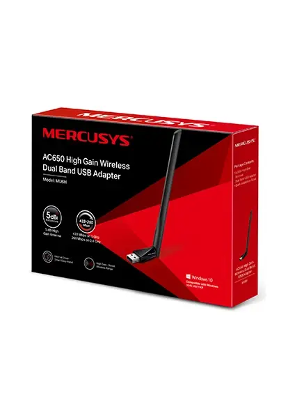 TP-Link Mercusys MU6H 650Mbps Dual Band Wi-Fi USB Adaptör