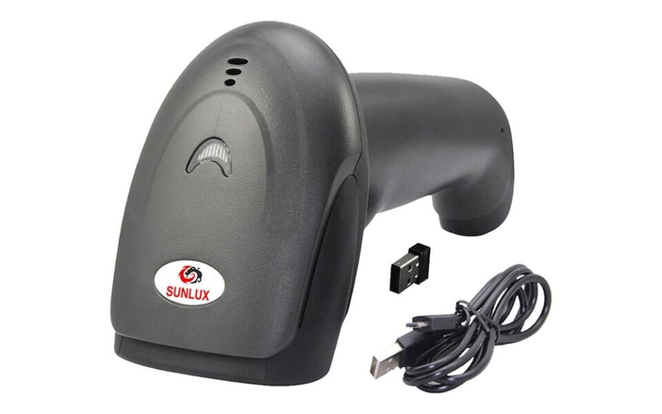 Sunlux XL-9309B 1D Lazer Kablosuz Barkod Okuyucu USB