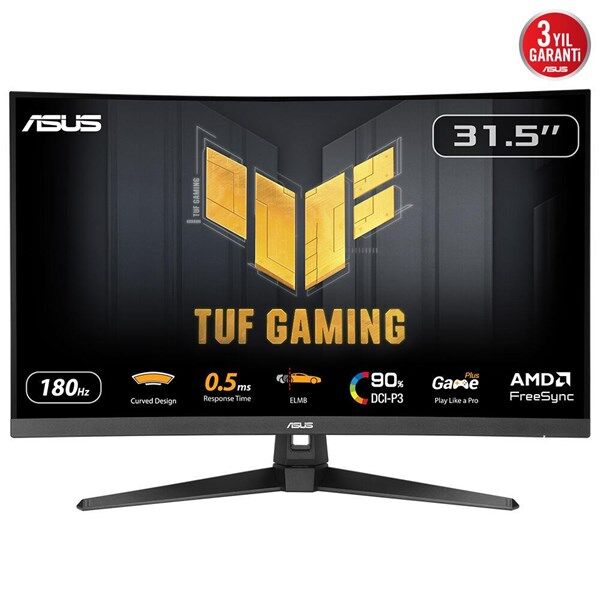 ASUS 31.5'' TUF GAMING VG32WQ3B 0.5MS 180HZ HDMI-DP KAVISLI GAMING MONİTÖR 2560X1440
