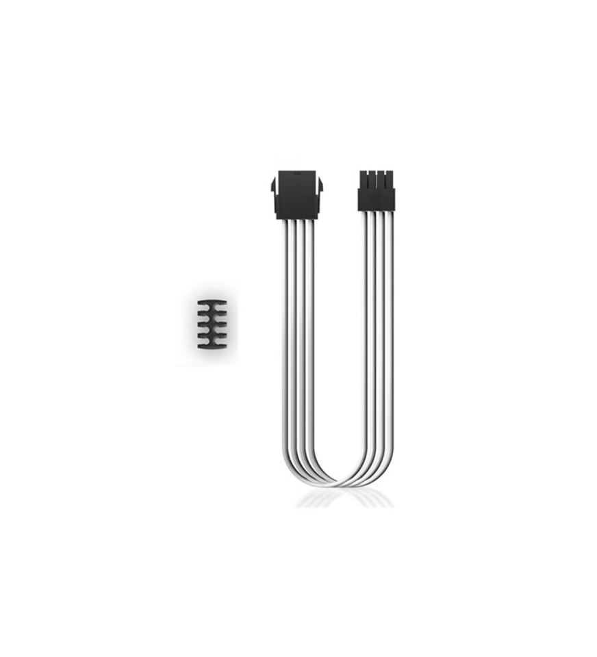 DEEPCOOL EC300-CPU8P-WH 8-Pin (4+4) CPU Örgülü Uzatma Kablosu (Beyaz)