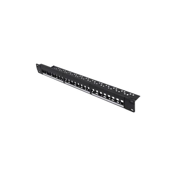 PG 1U 24port Cat6 Utp Boş Patch Panel PG-24-B