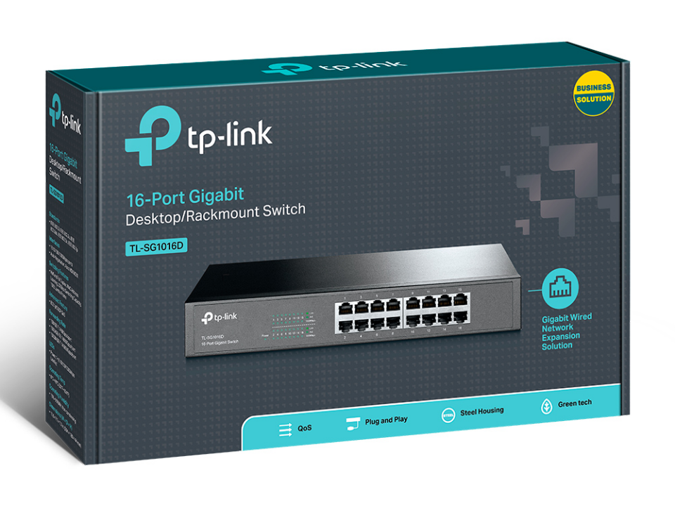 TP-LINK 16port Gigabit Yönetilemez Switch TL-SG1016D