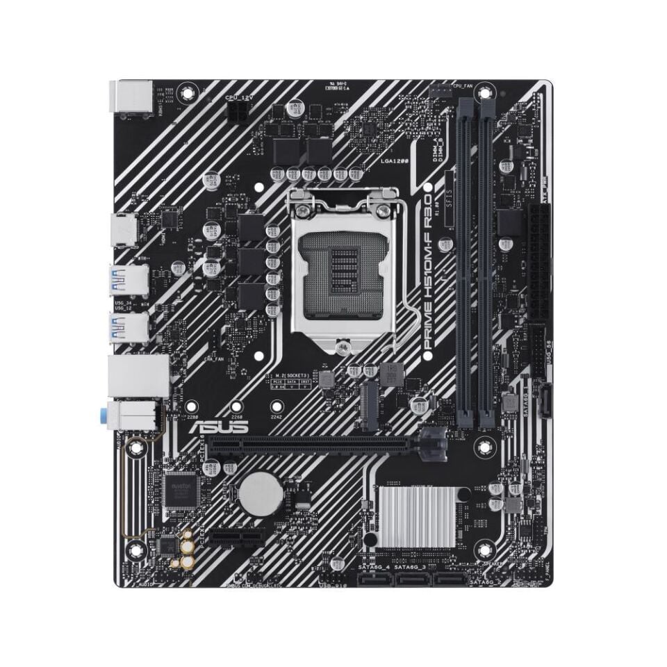 Asus PRIME H510M-F R3.0-CSM Intel 1200p DDR4 3200 HDMI M2 USB3.2 mATX