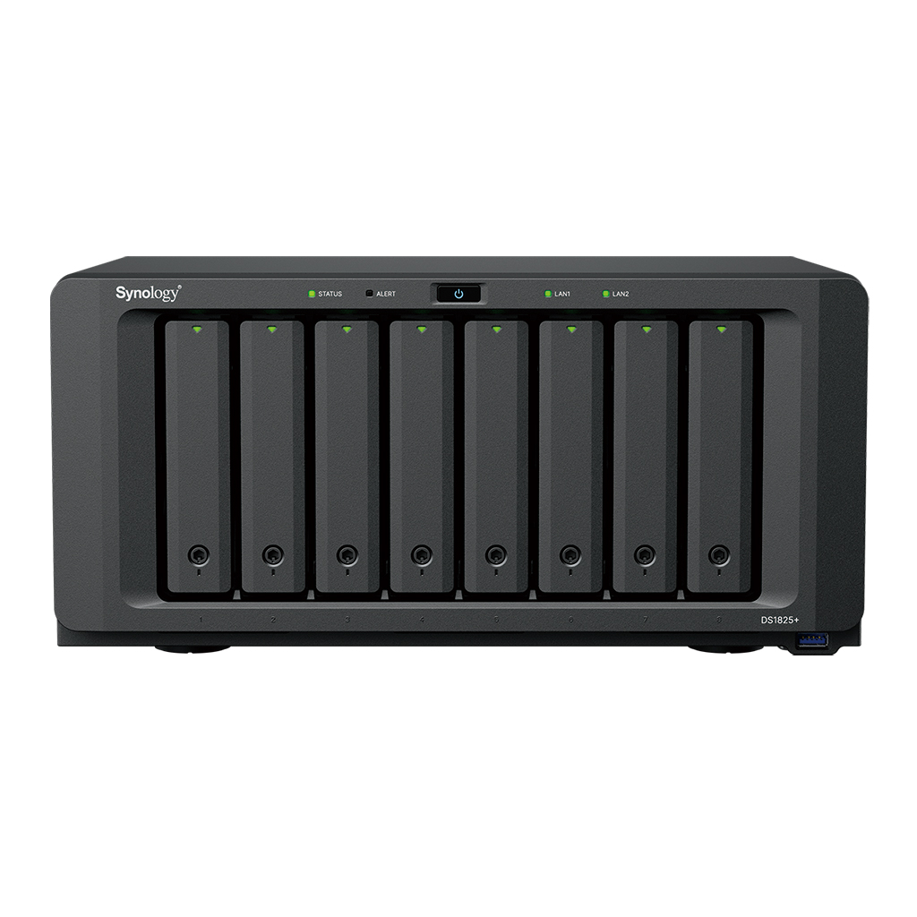 SYNOLOGY 8diskli Ryzen V1500B 24GB RAM-2-GbE Nas Server DS1825 PLUS (52732)