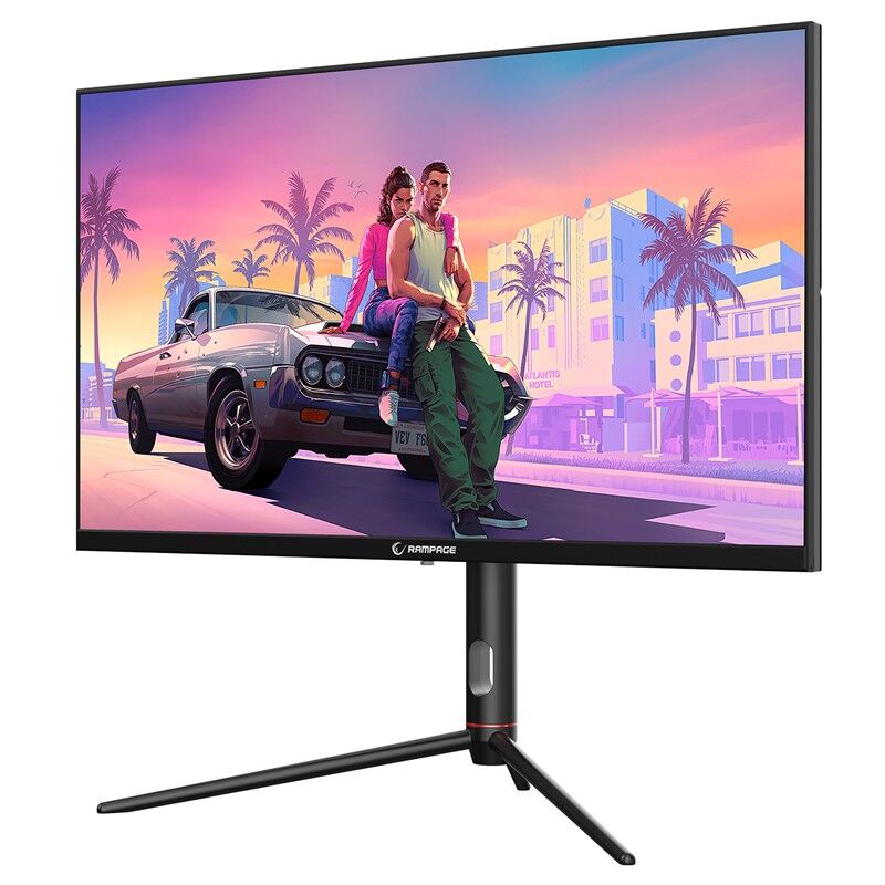 RAMPAGE GLACIER GL27R180Q 27'' 180HZ 1MS AUO IPS QHD 2K PİVOT SİYAH OYUNCU MONİTÖRÜ