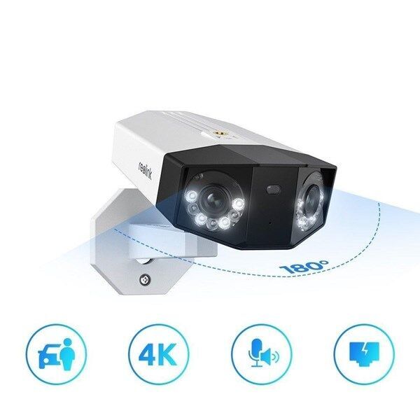REOLINK 8MP Panoramik 3.2mm 180° Çift Lensli Wıfı Kablosuz IP Kamera Duo 2