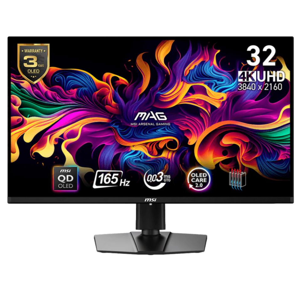 MSI 31.5'' MAG 321UPX QD-OLED Flat 0.03ms FreeSync UHD Monitör