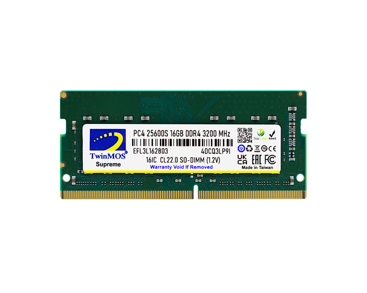 TwinMOS NTB 16GB 3200MHz DDR4 MDD416GB3200N