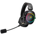 GAMEBOOSTER WBH44 RGB Kablosuz 2.4G+BT Siyah Oyuncu Kulaklığı