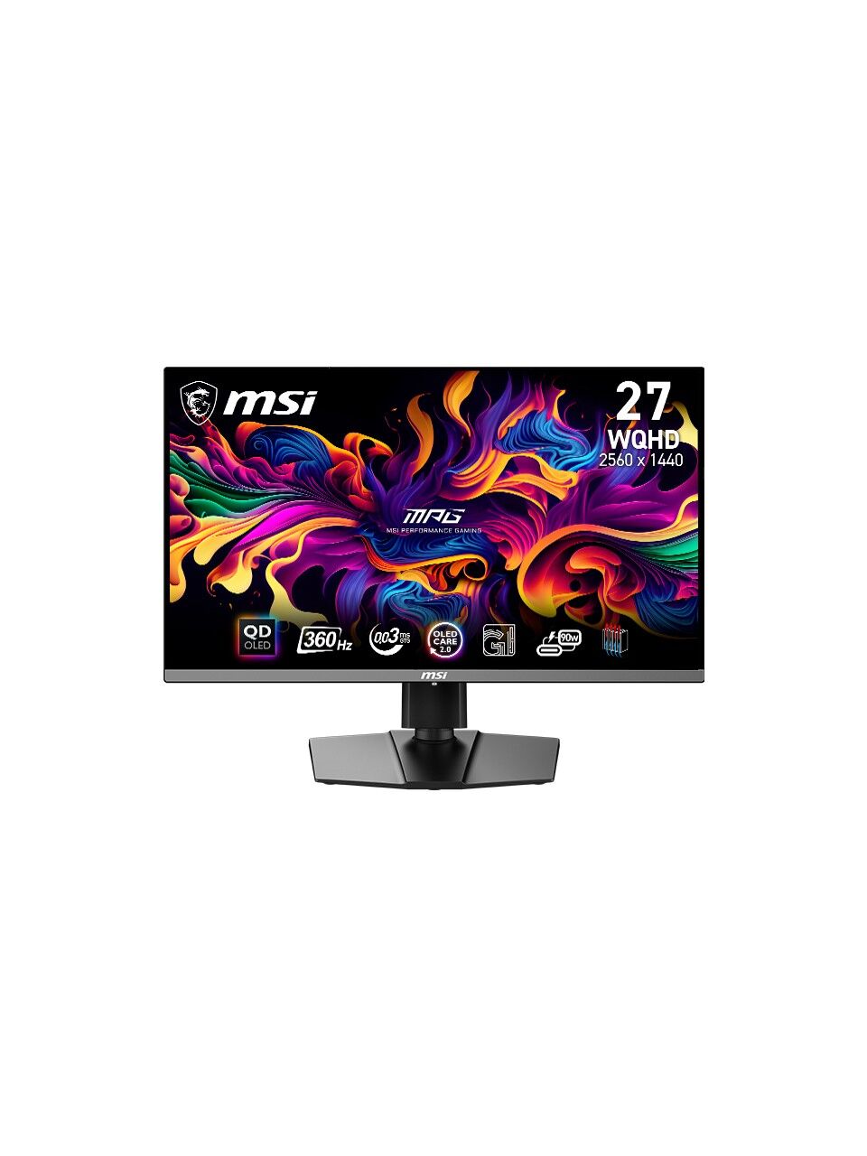 MSI 26.5'' MPG 272URX QD-OLED Curved 0.03ms G-Sync Siyah UHD Monitör