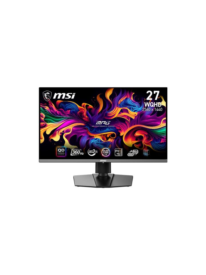 MSI 26.5'' MPG 272URX QD-OLED Curved 0.03ms G-Sync Siyah UHD Monitör
