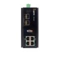 WI-TEK 4port 120w FULL PoE WI-SP3006F 4GE GIGABIT 2X SFP Yönetilemez Endüstriyel Switch