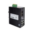 WI-TEK 4port 120w FULL PoE WI-SP3006F 4GE GIGABIT 2X SFP Yönetilemez Endüstriyel Switch