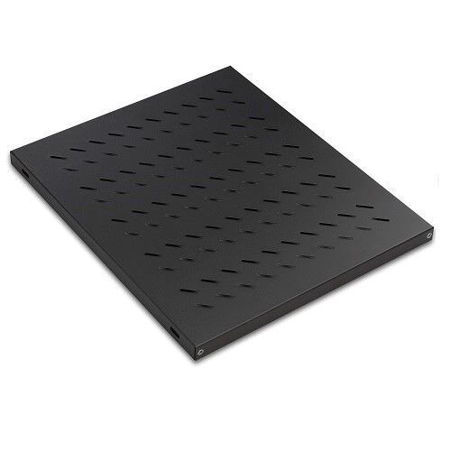 AGER Dikili Tip 19'' 1U D600mm için Sabit Siyah Raf Modülü AA-SBT60-A-S1