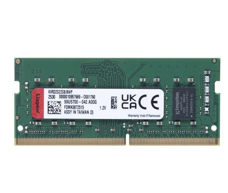KINGSTON 8GB DDR4 3200MHZ CL22 NOTEBOOK RAM VALUE KVR32S22S8/8