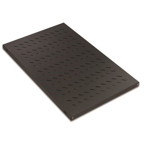 AGER Dikili Tip 19'' 1U D1000mm için Sabit Siyah Raf Modülü AA-SBT10-A-S1