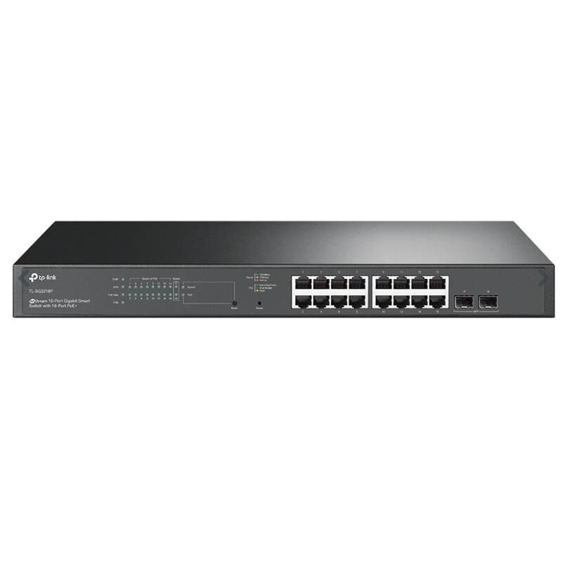 Omada TL-SG2218P 18Port Gigabit Smart 16Port PoE+ 2Port SFP Rack-mountable Switch