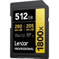 LEXAR 512GB PROFESSIONAL 1800X LSD1800512G-BNNNG SDHC HAFIZA KARTI