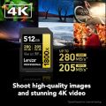 LEXAR 512GB PROFESSIONAL 1800X LSD1800512G-BNNNG SDHC HAFIZA KARTI