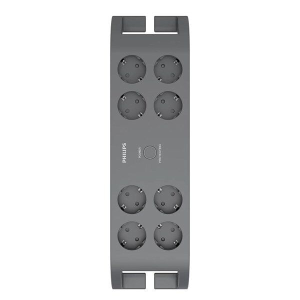 PHILIPS 8-li SPN3180A/62 900 Joules Akım Koruma Prizi Gri