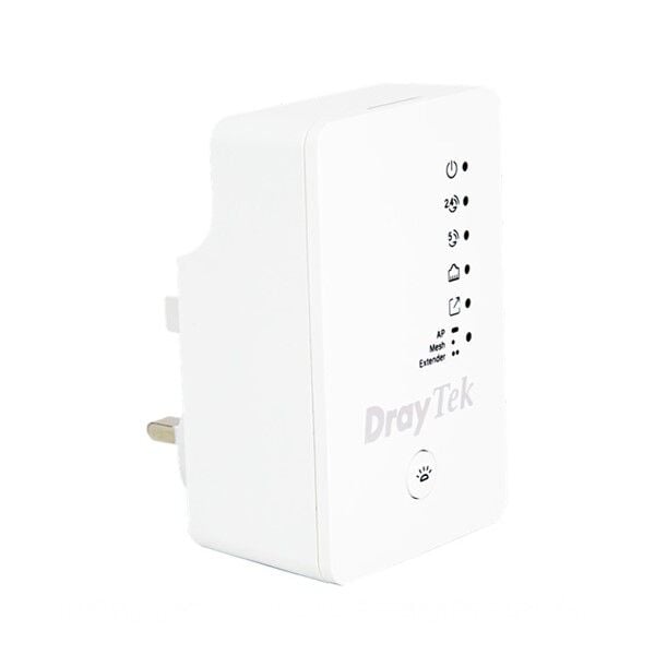 DRAYTEK Vigor AP802 AC1200 Dual Band Mesafe Genişletici EV Ofis Tipi Priz Tip