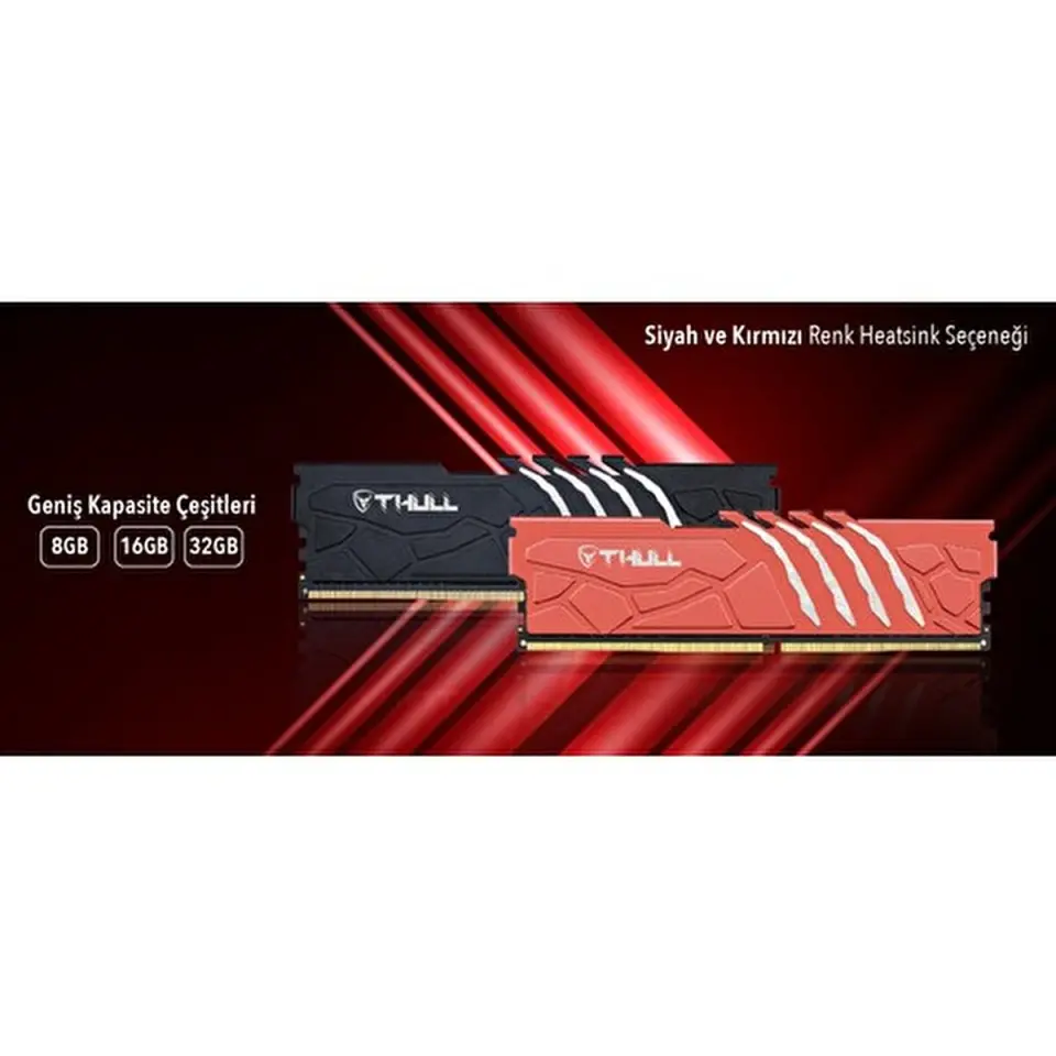 THULL VORTEX 16GB 3200MHz BLACK HEATSINK DDR4 THL-PCVTX25600D4-16G-B
