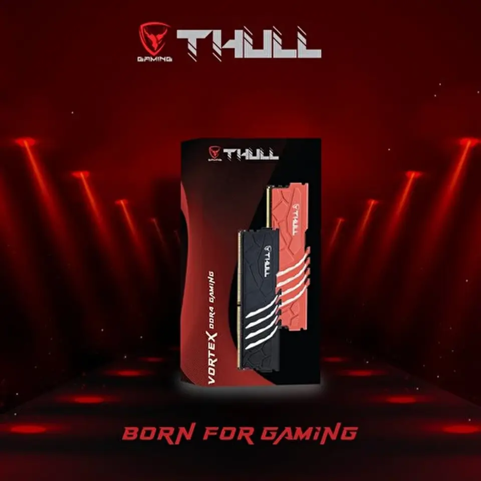 THULL VORTEX 16GB 3200MHz BLACK HEATSINK DDR4 THL-PCVTX25600D4-16G-B