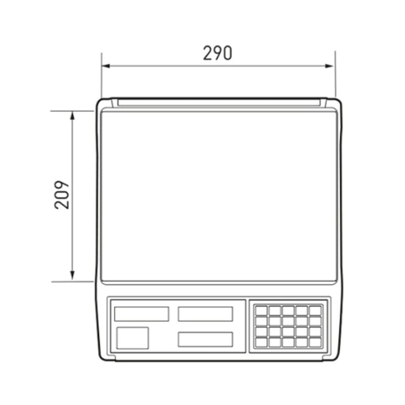 CAS ER JR 30KG LCD EKRAN BOYUNSUZ FİYAT HESAPLAMALI TERAZİ