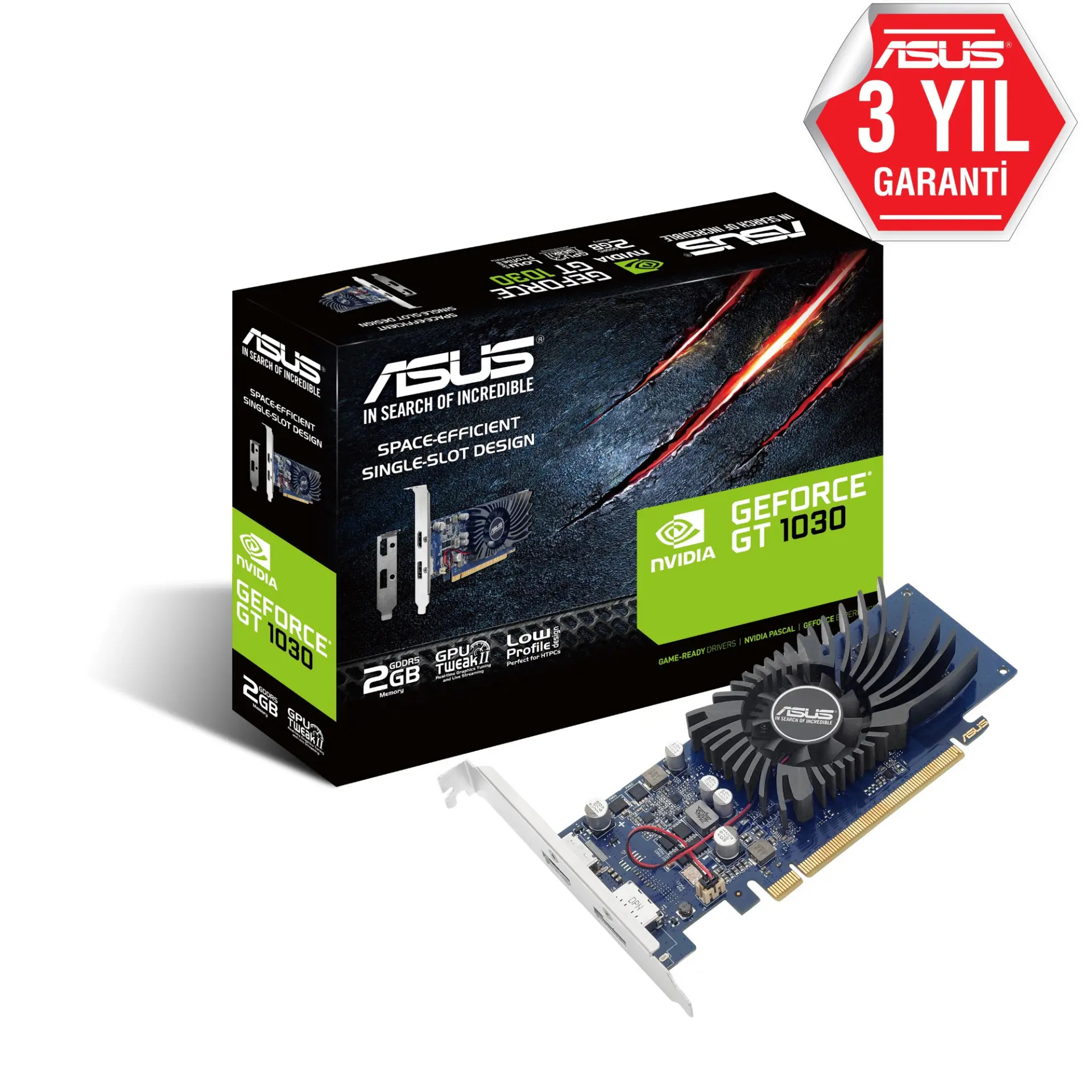 Asus GT1030-SL-2G-BRK 2GB 64bit GDDR5