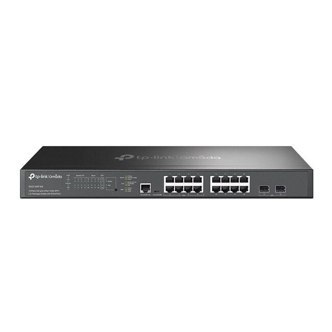 TP-LINK OMADA TL-SG3218XP-M2 OMADA 16 PORT 2.5G 2 PORT 10GE SFP+ L2+ MANAGED SWITCH WITH 8-PORT POE+