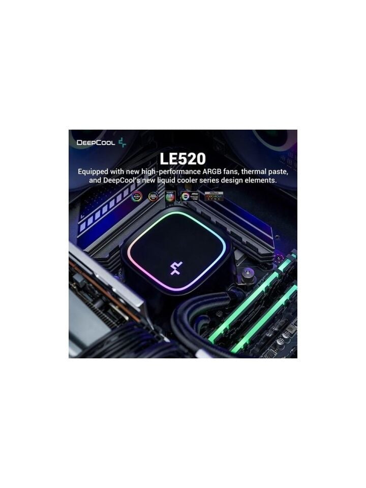 DeepCool LE520 ARGB 240mm İşlemci Sıvı Soğutucu 1700/1851