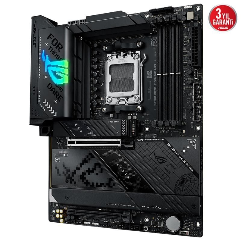 ASUS ROG STRIX X870-F GAMING WIFI DDR5 8000MHZ 1XHDMI 1XDP 4XM.2 2XUSB4 AM5 ATX (AMD AM5 9000/8000/7000 SERİ İLE UYUMLU)