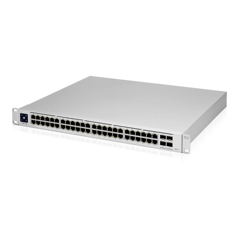 UBIQUITI USW-PRO-48-POE 48 PORT GIGABIT + 4X10GB SFP UPLINK 600W POE YÖNETİLEBİLİR RACKMOUNT SWITCH