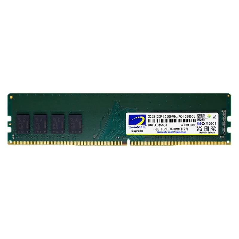32 GB DDR4 3200MHZ TWINMOS  DT MDD432GB3200D