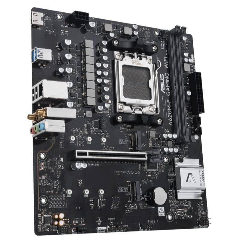 ASUS A620M-F GAMING WIFI6 DDR5 8000MHZ 1XHDMI 2XM.2 AM5 (AMD AM5 9000/8000/7000 SERİLERİ İLE UYUMLU)