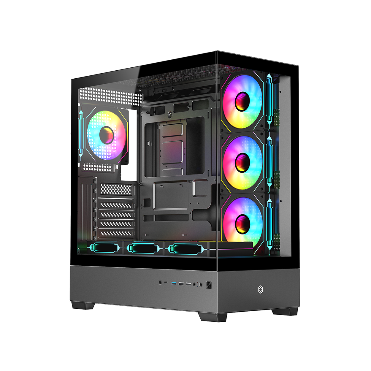Frisby FC-9565G DOMINATOR 650W 80+ 7xFan ARGB Mid Tower Kasa