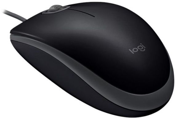 LOGITECH B110 Kablolu USB Sessiz Siyah Mouse (910-005508)
