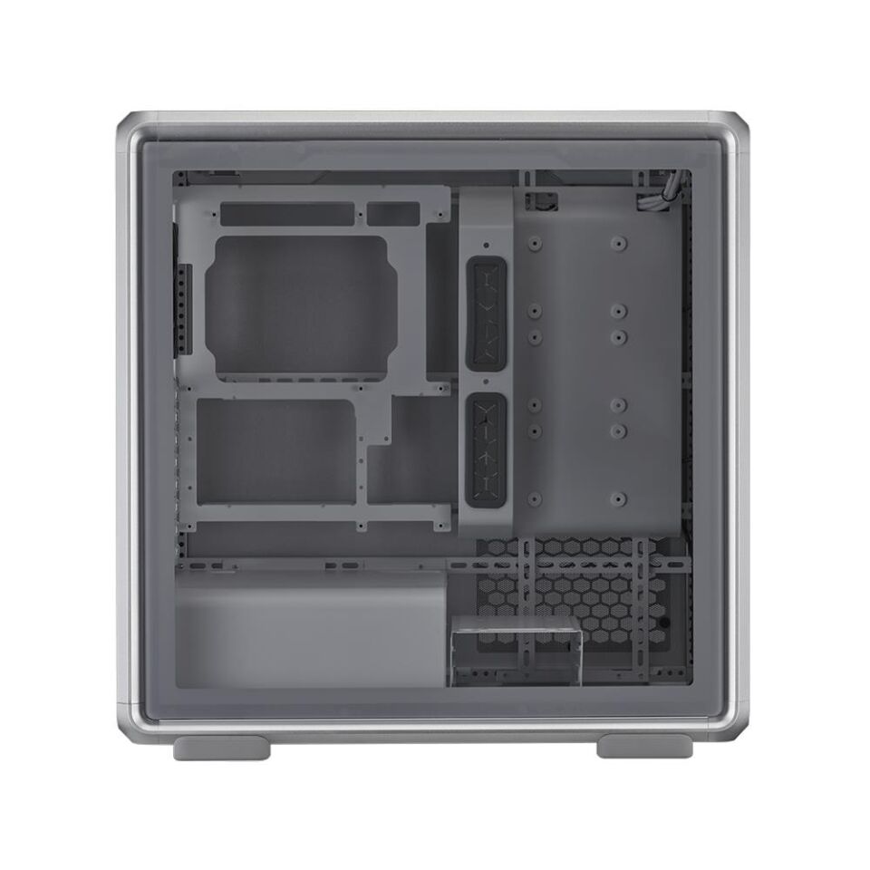 Cooler Master MasterFrame 600 Mesh Gümüş TG ARGB Alüminyum ATX Kasa PSU YOK