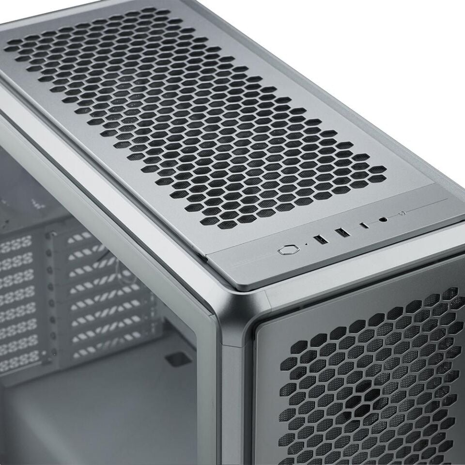 Cooler Master MasterFrame 600 Mesh Gümüş TG ARGB Alüminyum ATX Kasa PSU YOK