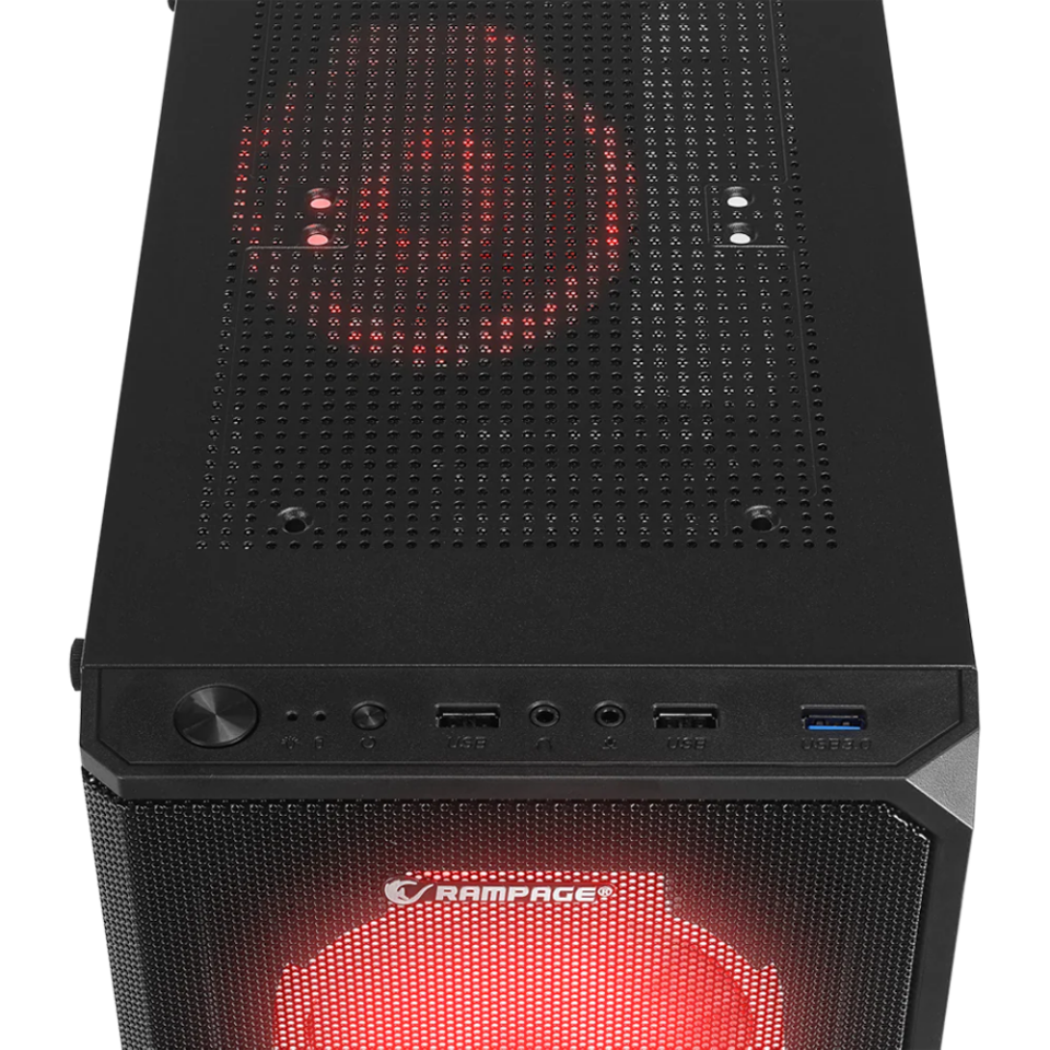 Rampage HELIOS Mesh 650W 80+ Siyah Rainbow ATX Mid-T Gaming Oyuncu Kasası