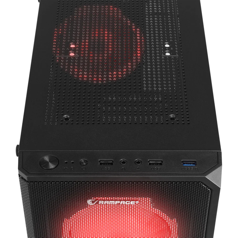 Rampage HELIOS Mesh 650W 80+ Siyah Rainbow ATX Mid-T Gaming Oyuncu Kasası