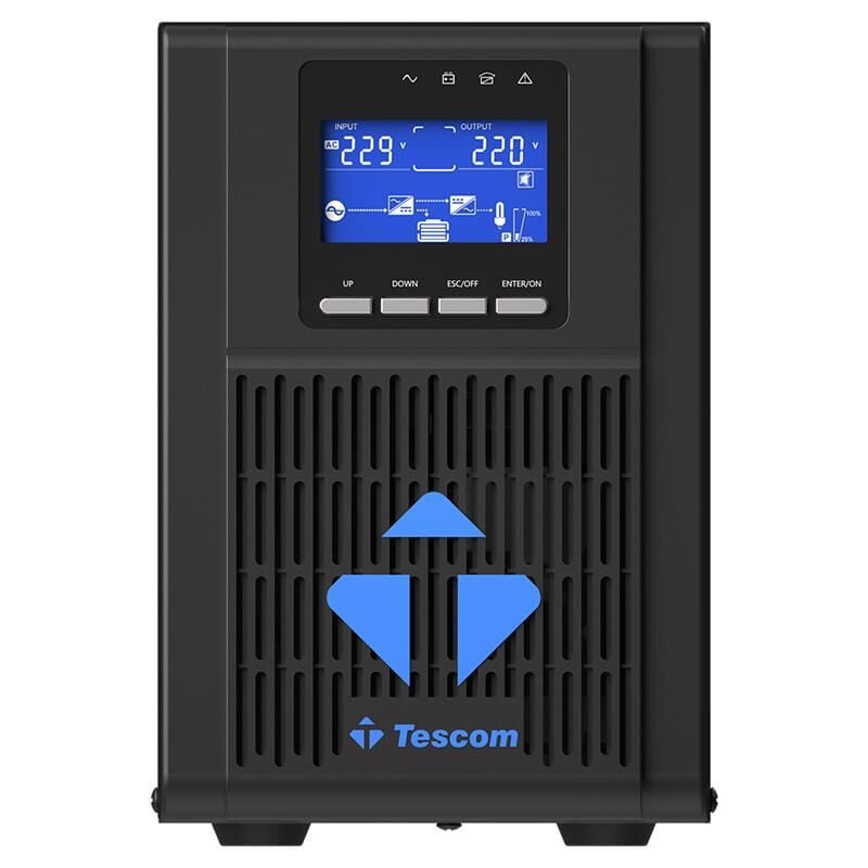 TESCOM NEOLINE 1KVA 1F/1F (2X9AH) 4/8DK LCD ONLINE UPS