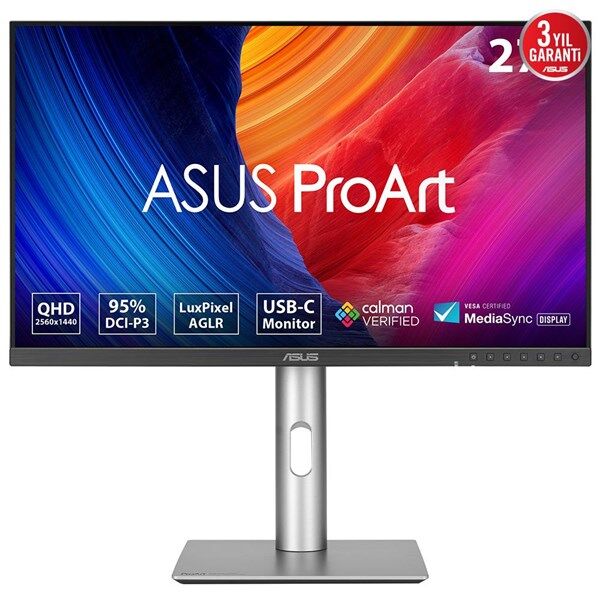 ASUS 27'' IPS PROART PA278CFRV 5MS 100HZ HDMI-DP USBC GRAFİK TASARIM MONİTÖRÜ 2560X1440